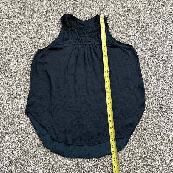 Maeve Anthropologie navy blue polka dot print sleeveless top size 2 - Picture 9 of 11